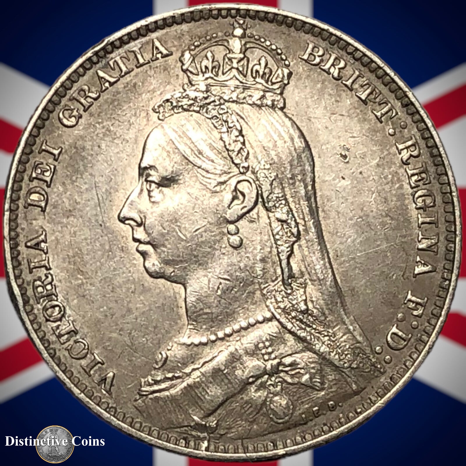 Great Britain 1892 British One Shilling GB0607