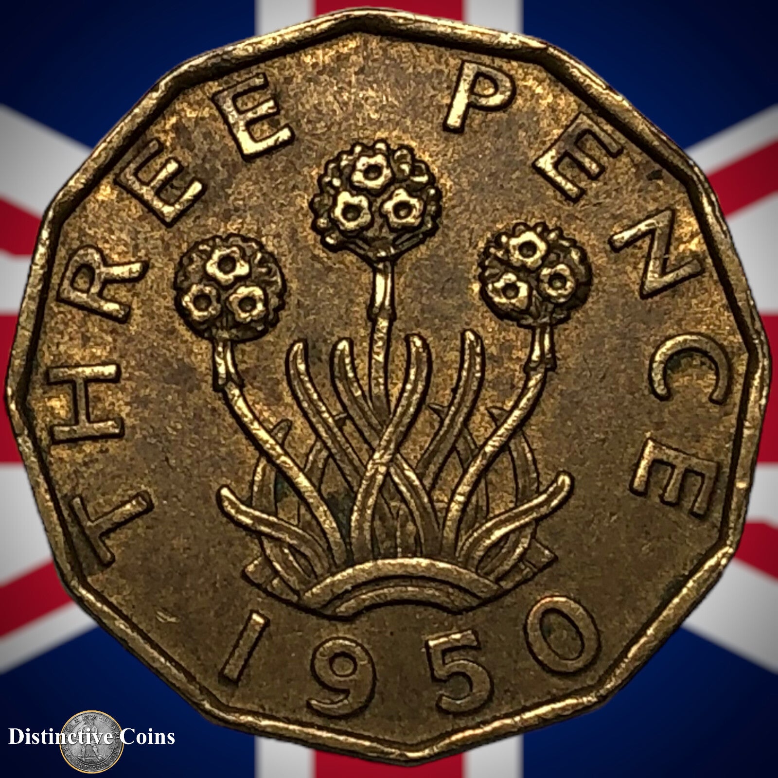 Great Britain 1950 Three Pence GB2485