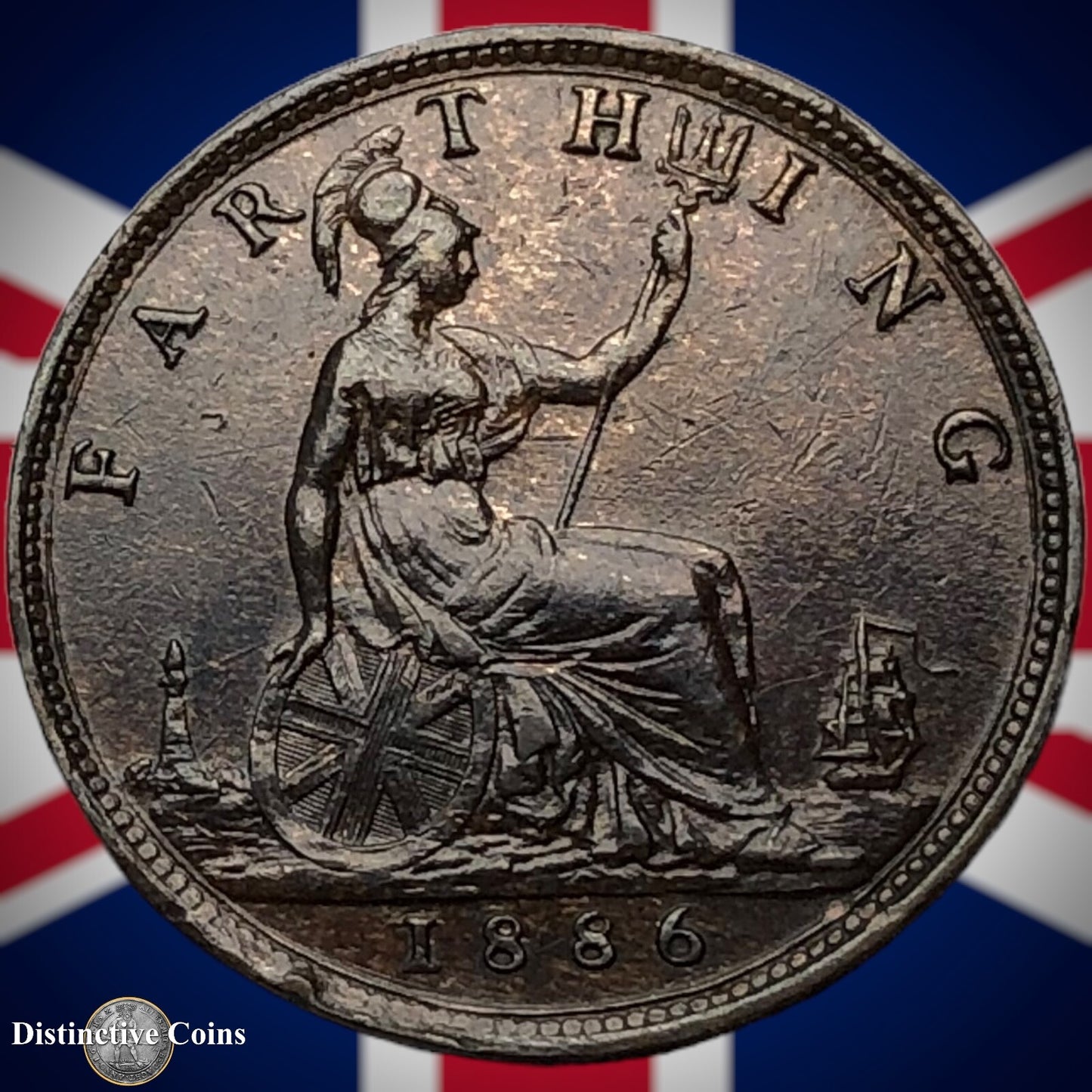 Great Britain 1886 Farthing 1/4d GB4217