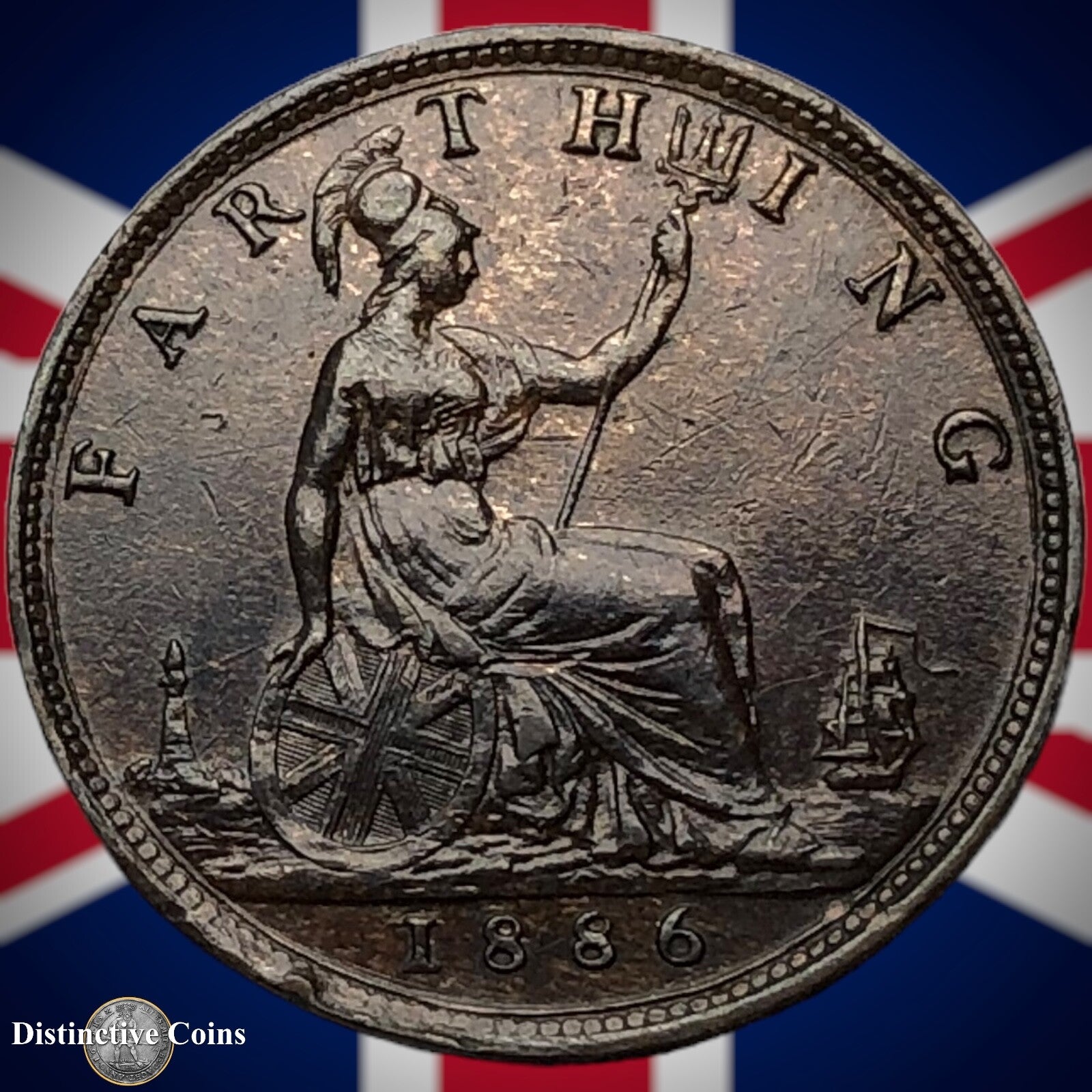 Great Britain 1886 Farthing 1/4d GB4217