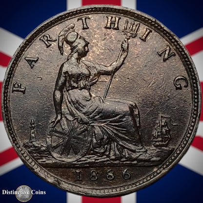 Great Britain 1886 Farthing 1/4d GB4217