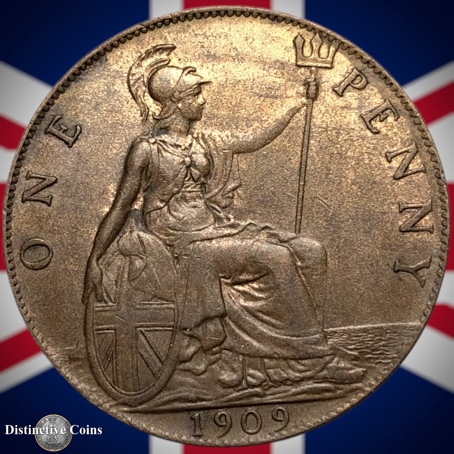 Great Britain 1909 Penny 1d GB6717