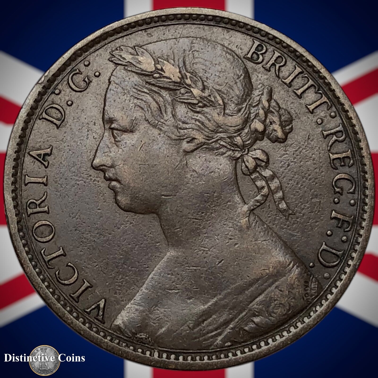 Great Britain 1876 H Penny 1d GB6381