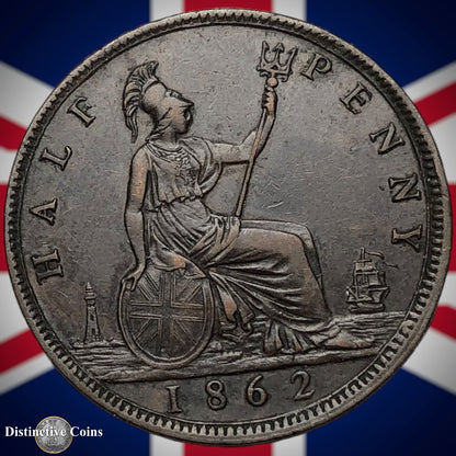 Great Britain 1862 Half Penny 1/2d GB5438