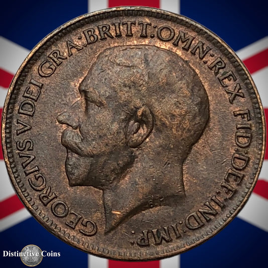 Great Britain 1918 Farthing 1/4d GB4690