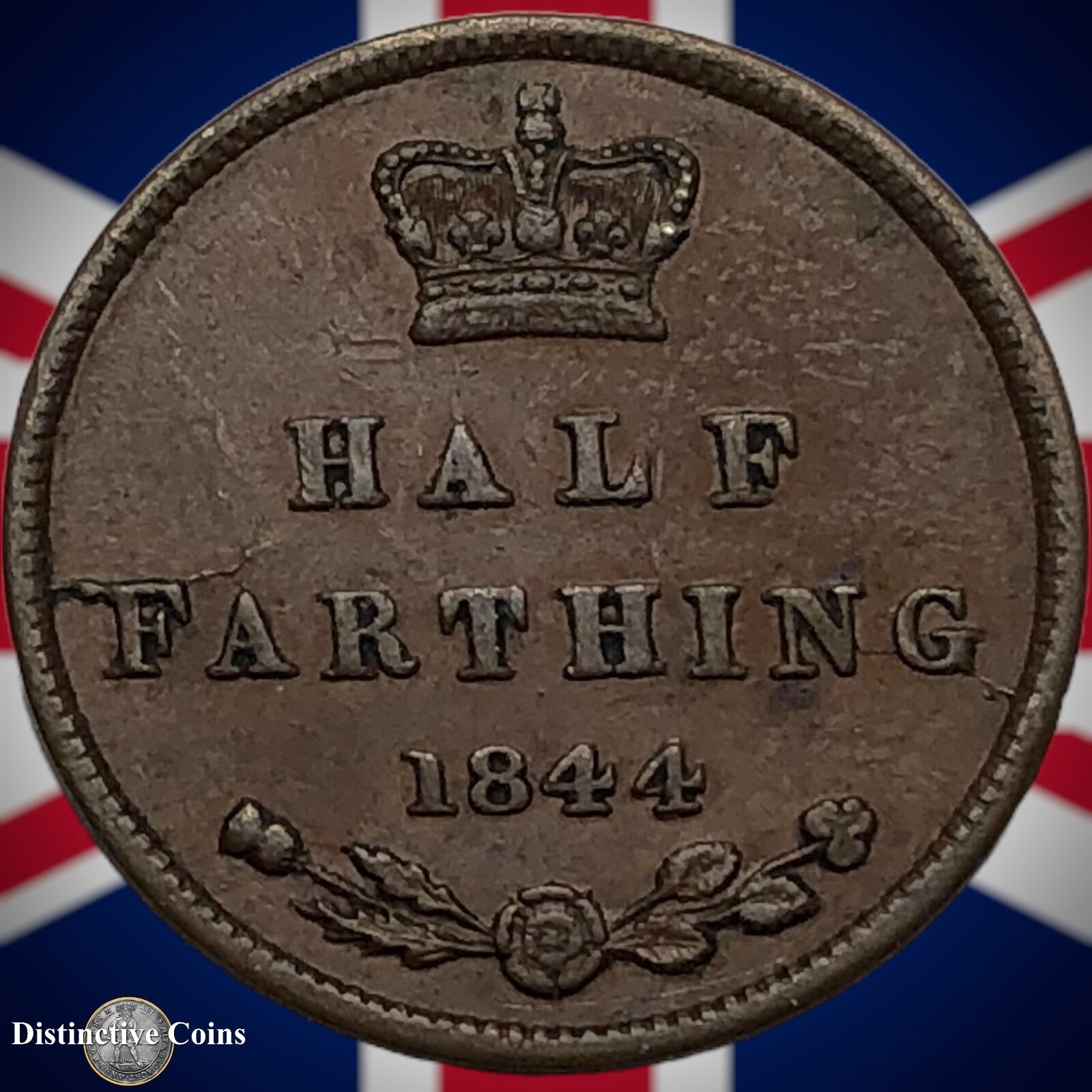 Great Britain 1844 Half Farthing 1/2 Penny GB3118