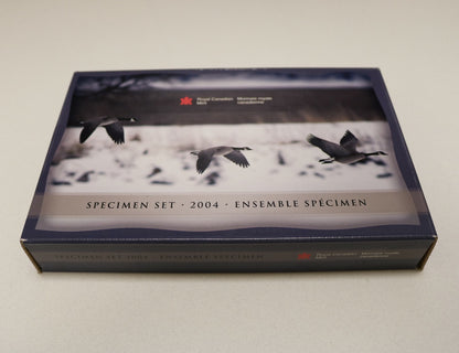 Canada 2004 Specimen Set Goose Loon Dollar 7 Coin Set w/ Box and COA  B405