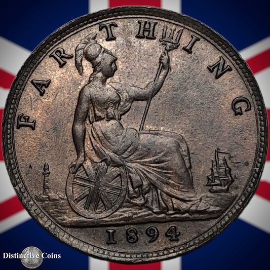 Great Britain 1894 Farthing 1/4d GB4384