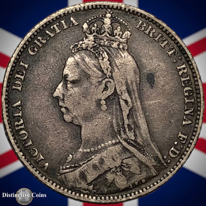 Great Britain 1891 British One Shilling GB0580