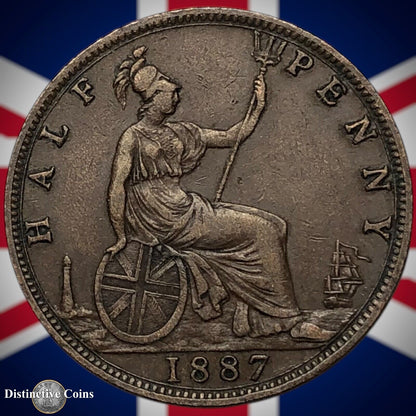 Great Britain 1887 Half Penny 1/2d GB5604