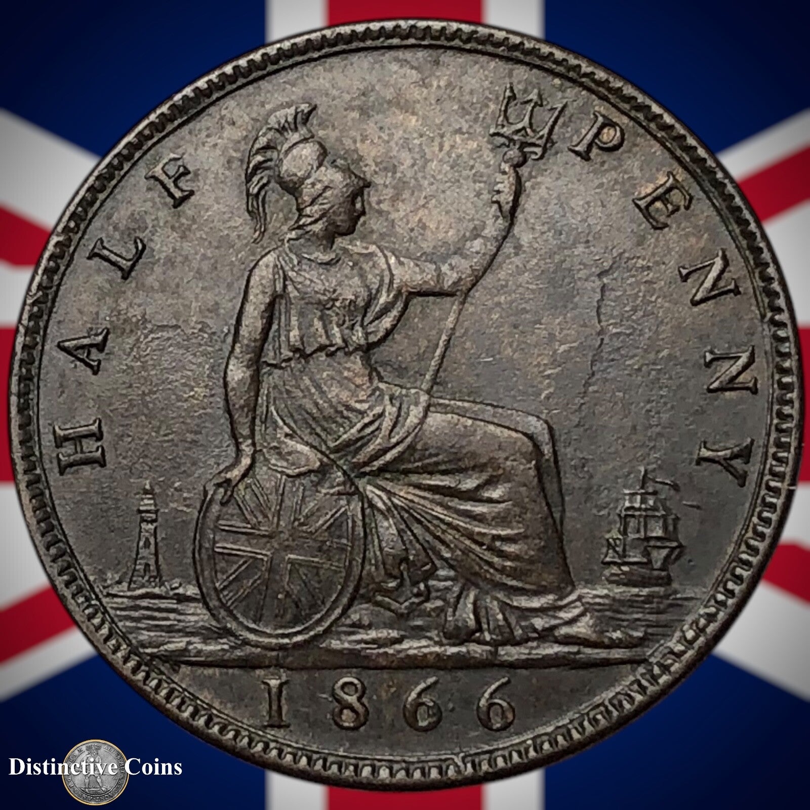Great Britain 1866 Half Penny 1/2d GB5486