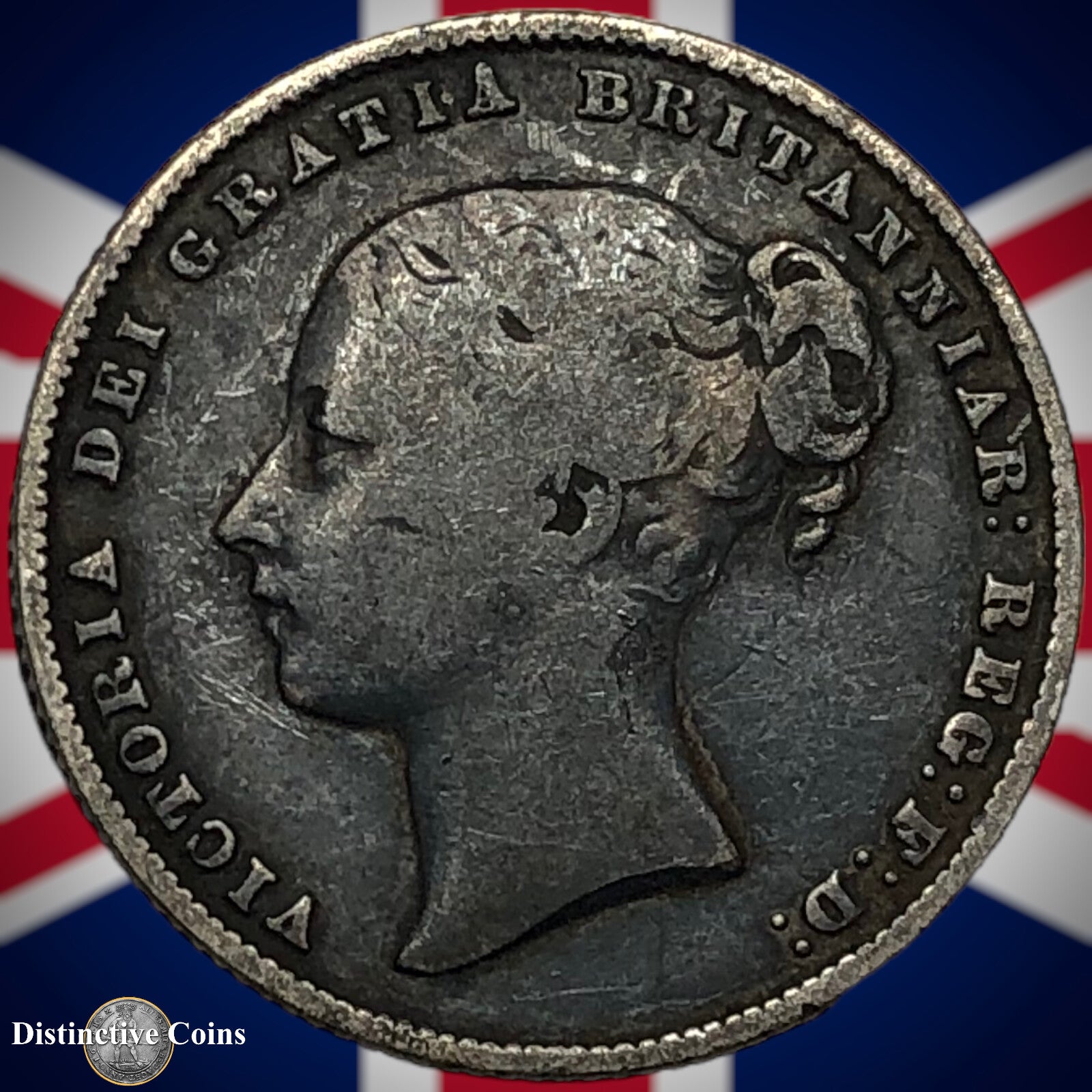 Great Britain 1859 British One Shilling GB0245