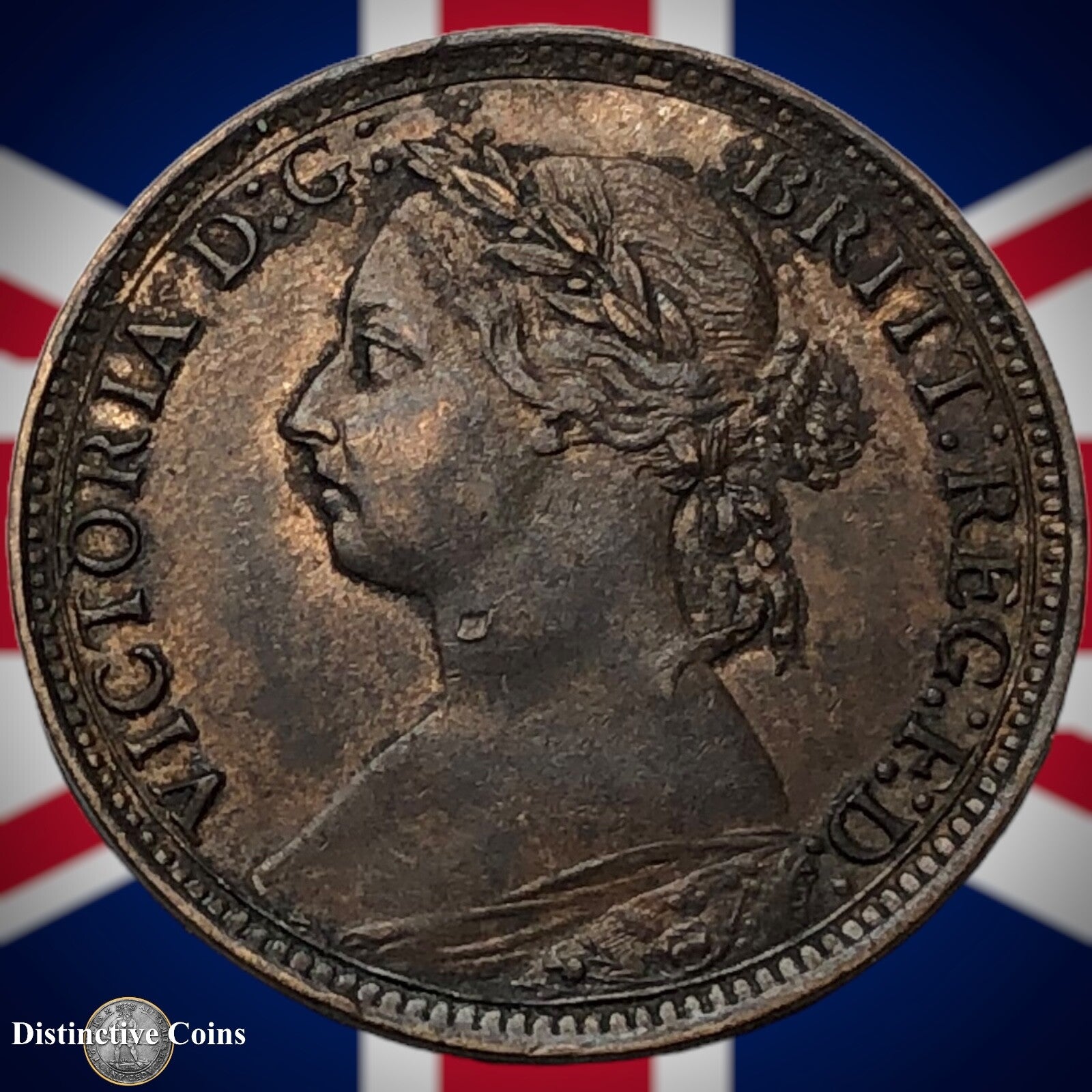 Great Britain 1893 Farthing 1/4d GB4341