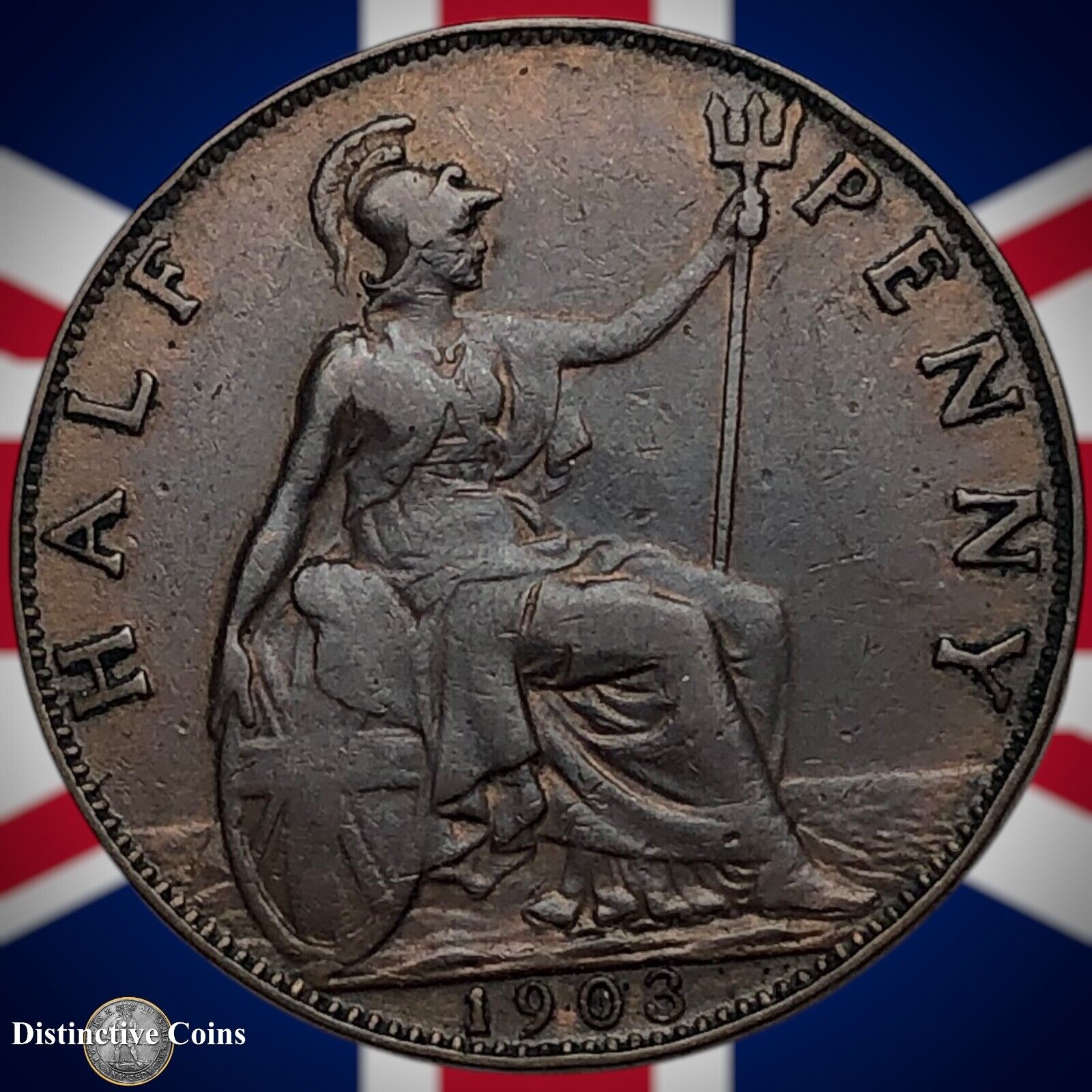 Great Britain 1903 Half Penny 1/2d GB5789