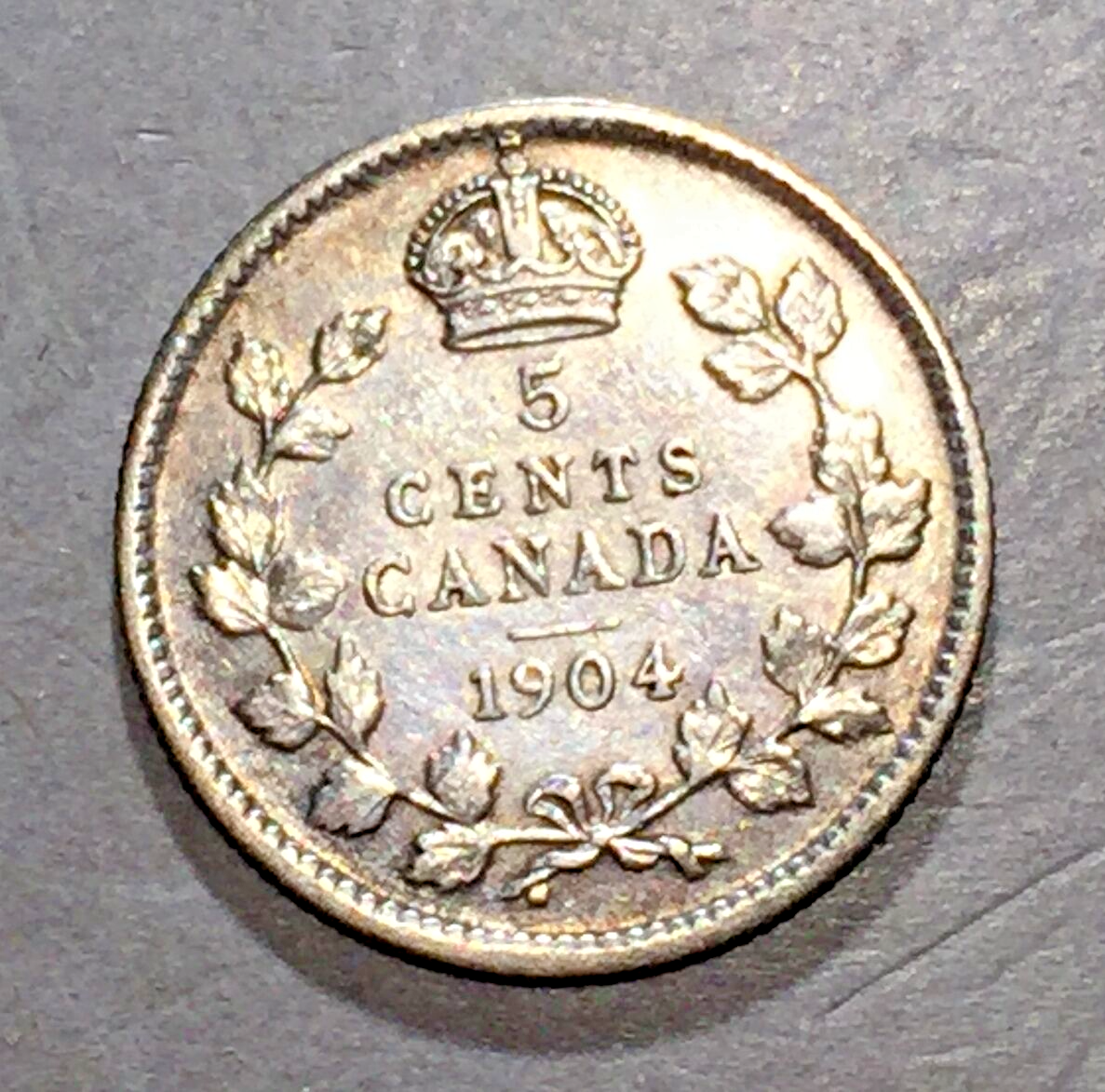 CANADA 1904 5 Cents   KM-13  
