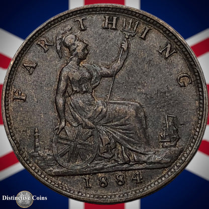 Great Britain 1884 Farthing 1/4d GB4125