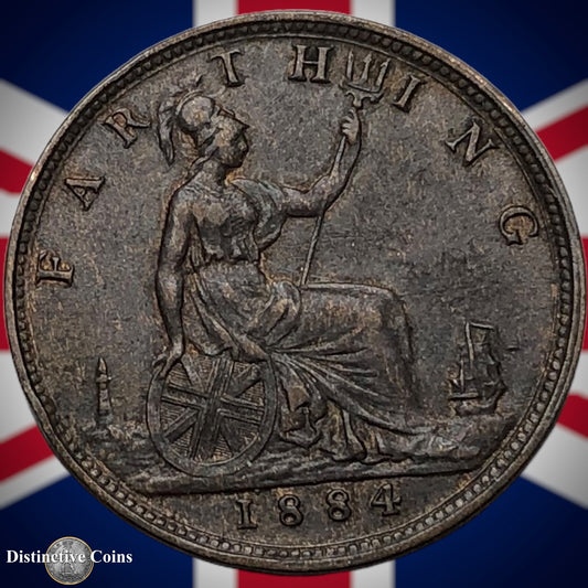 Great Britain 1884 Farthing 1/4d GB4125