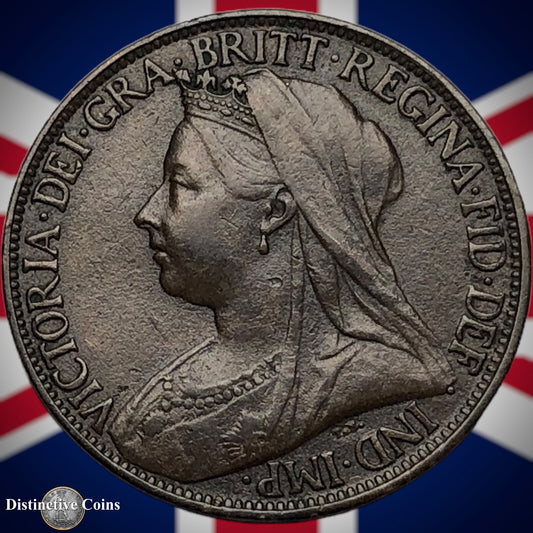 Great Britain 1899 Farthing 1/4d GB4464