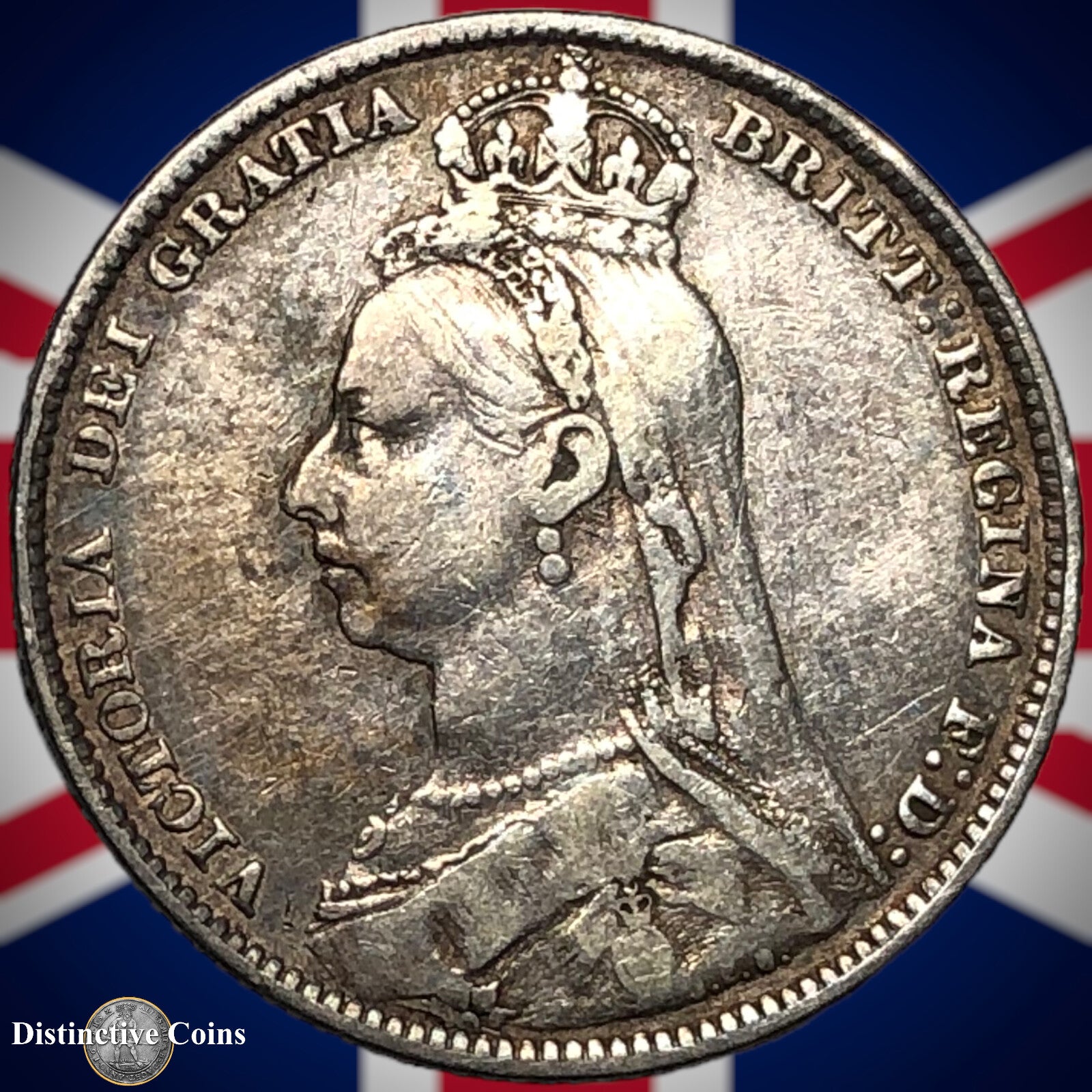 Great Britain 1890 British One Shilling GB0564