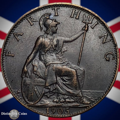 Great Britain 1905 Farthing 1/4d GB4575
