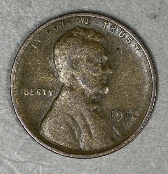 US 1910 S Lincoln Wheat Penny  A3038