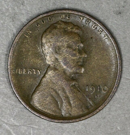 US 1910 S Lincoln Wheat Penny  A3038