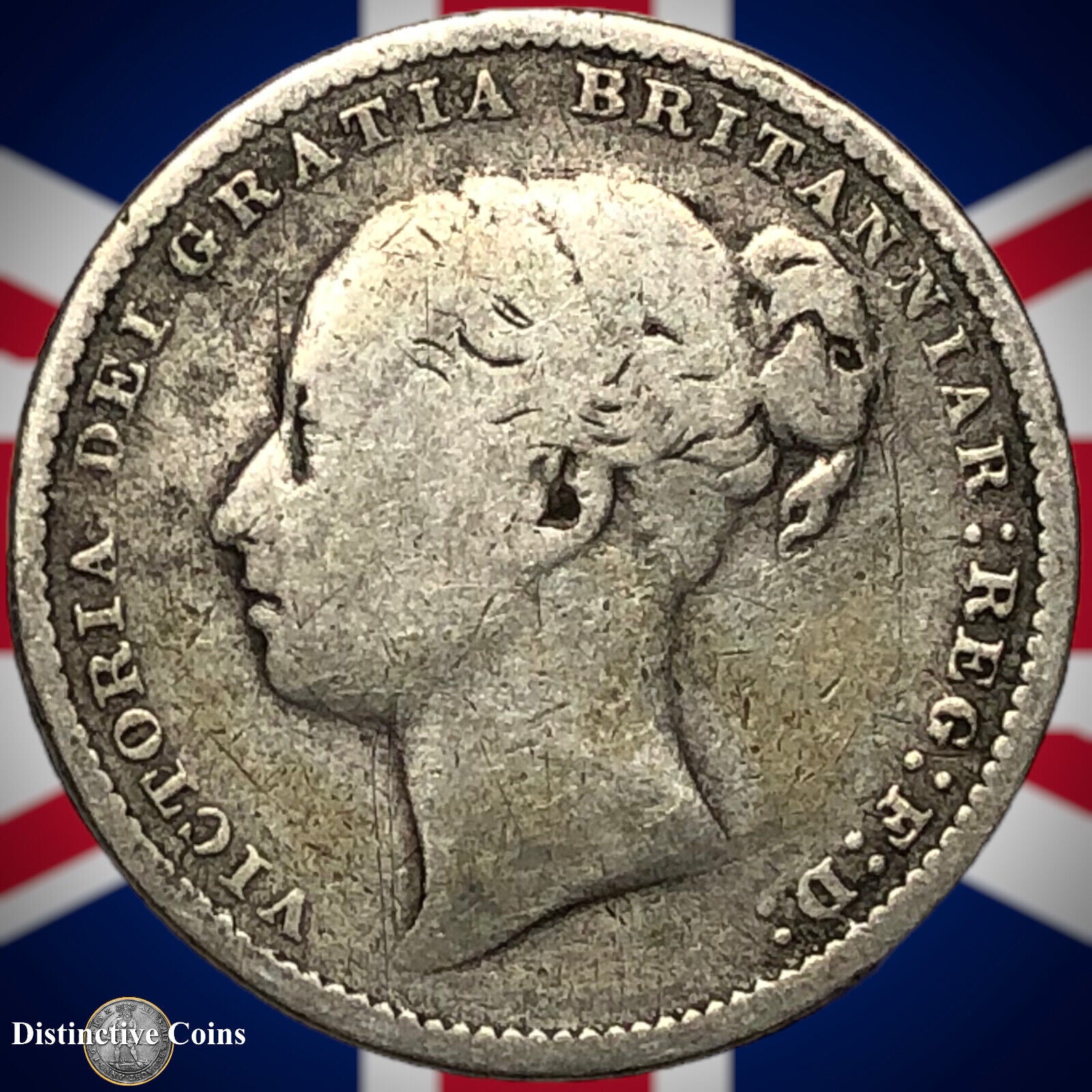 Great Britain 1884 British One Shilling GB0438