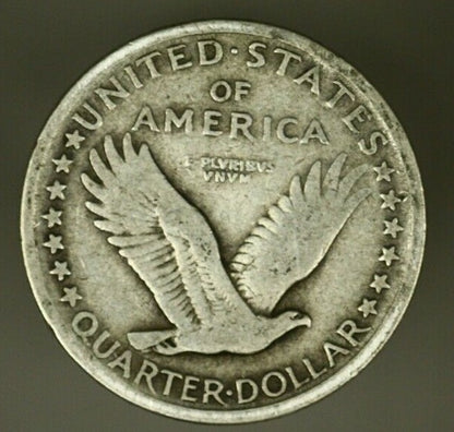 Standing Liberty Quarter Dollar 1917-P Type 1   A1616