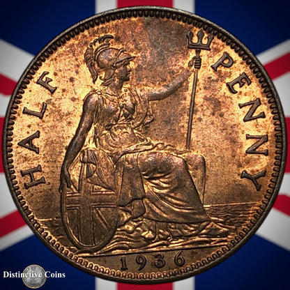 Great Britain 1936 Half Penny 1/2d GB5998