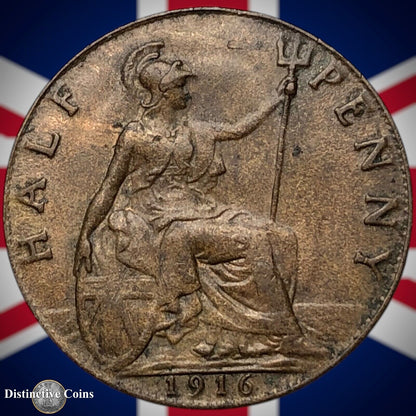 Great Britain 1916 Half Penny 1/2d GB5851