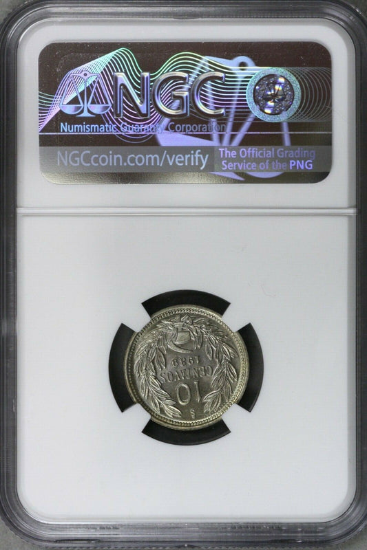 Chile 1939 SO 10 Centavos NGC MS 66 S610