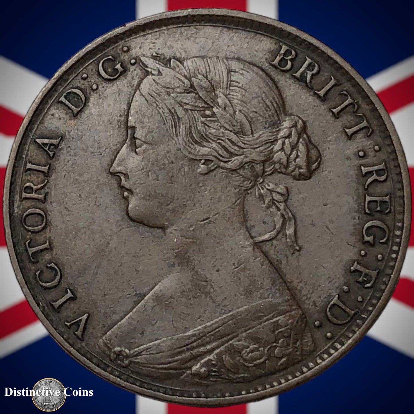 Great Britain 1861 Half Penny 1/2d GB5356