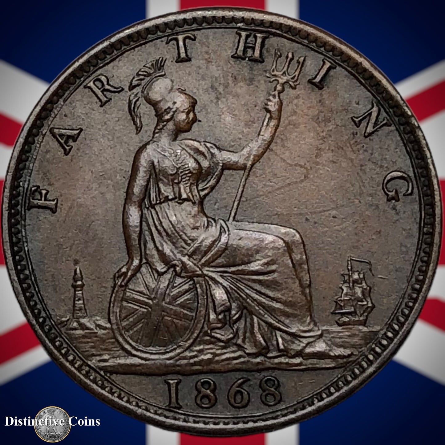 Great Britain 1868 Farthing 1/4d GB3634