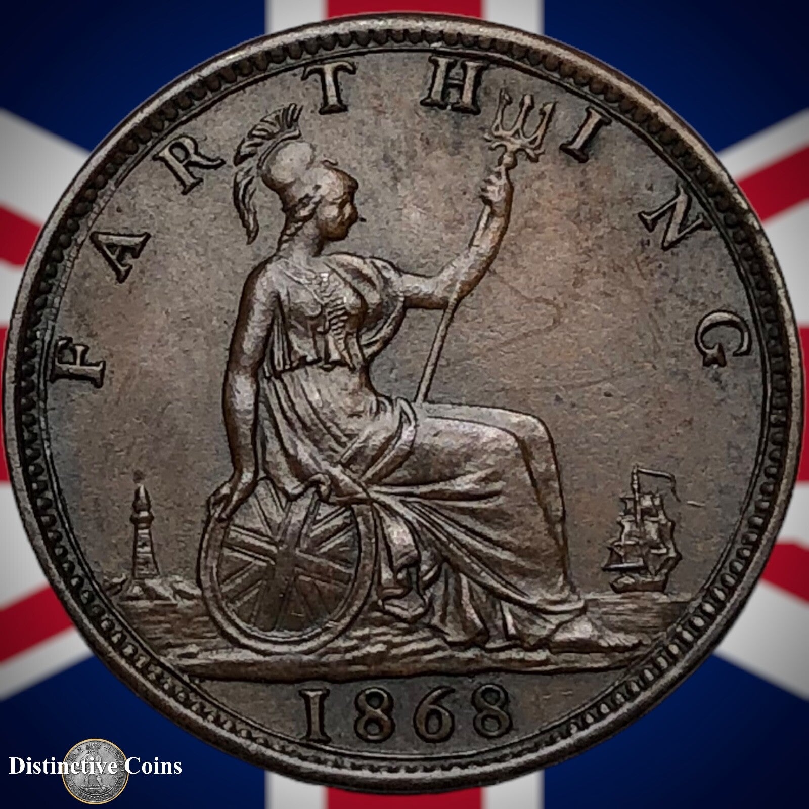 Great Britain 1868 Farthing 1/4d GB3634