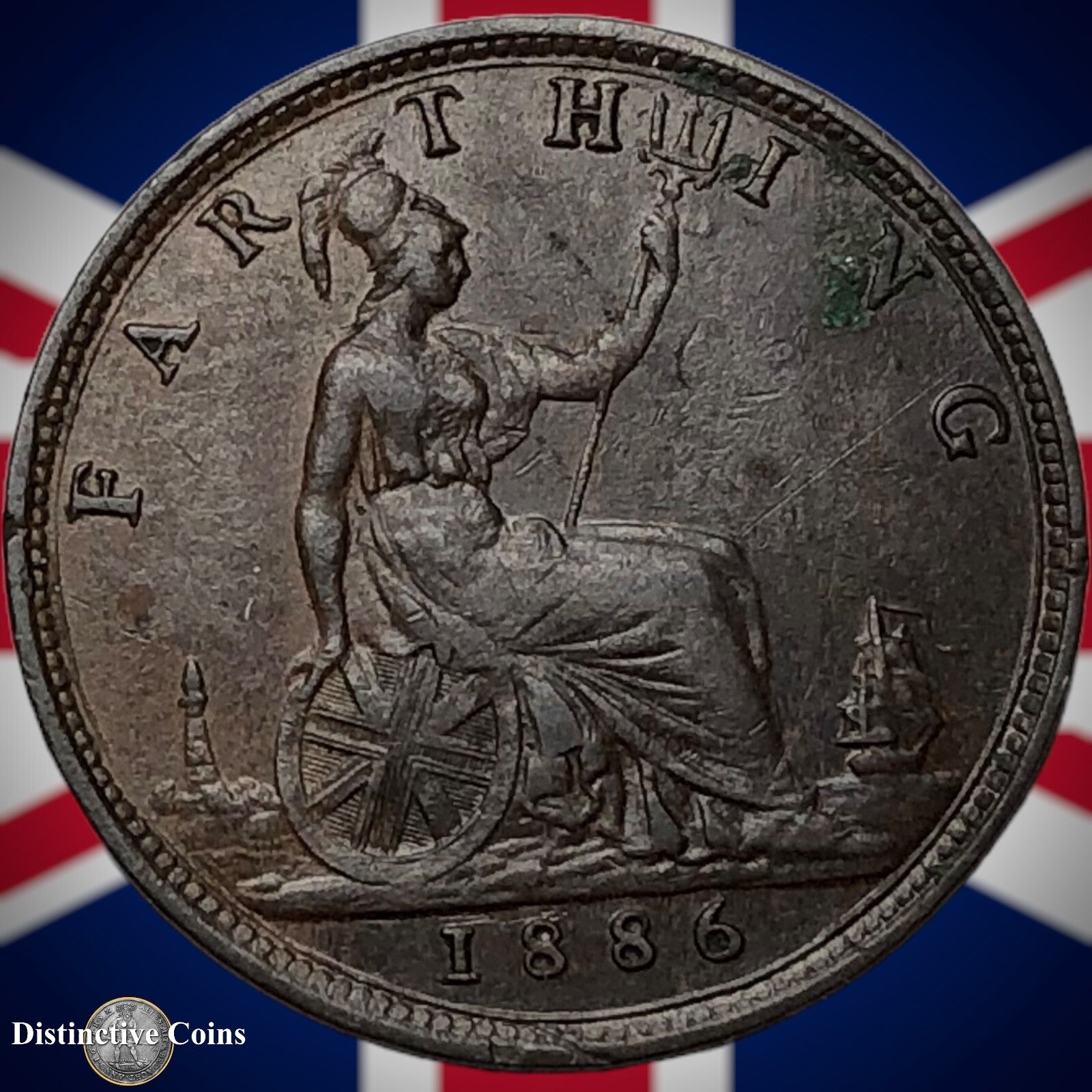 Great Britain 1886 Farthing 1/4d GB4191