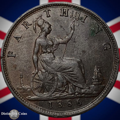 Great Britain 1886 Farthing 1/4d GB4191