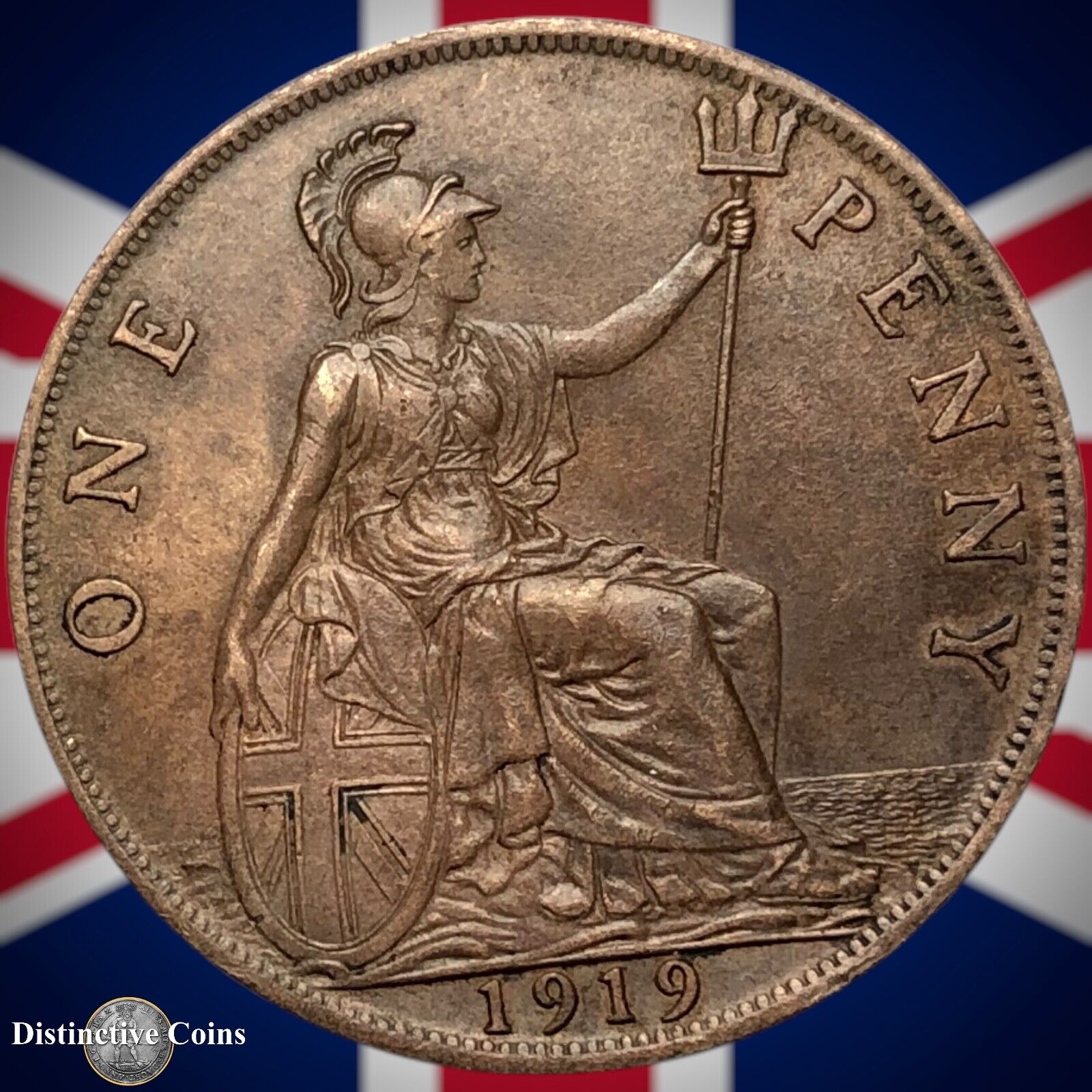 Great Britain 1919 Penny 1d GB6899