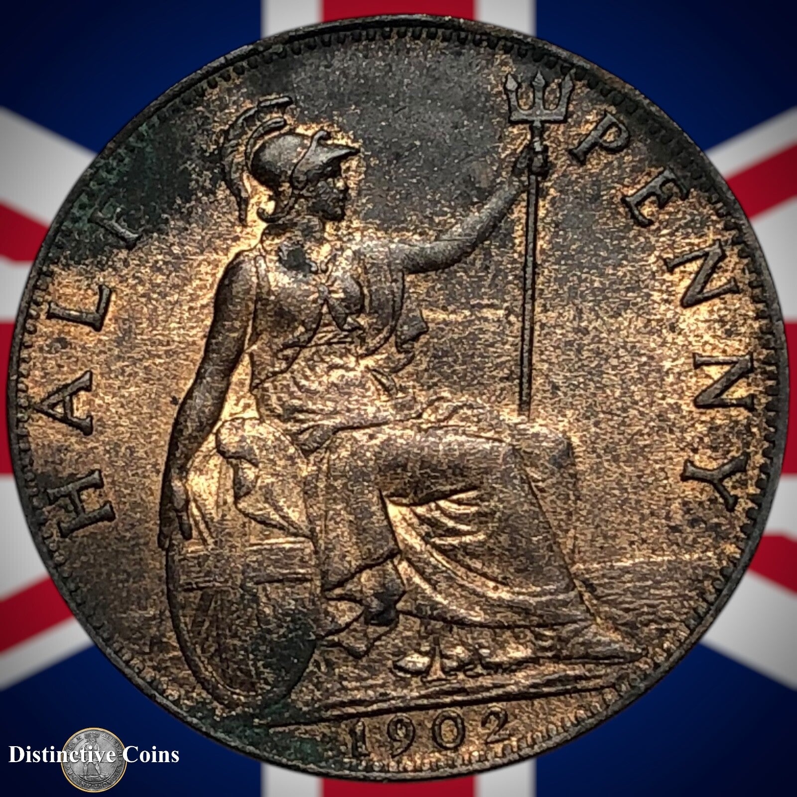 Great Britain 1902 Half Penny 1/2d GB5779