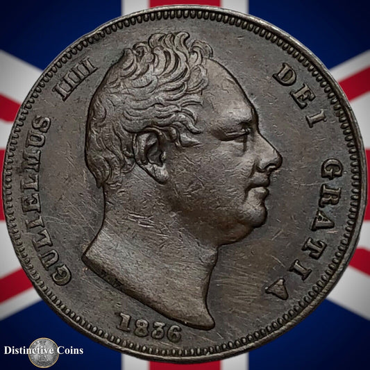 Great Britain 1836 Farthing 1/4d GB3386