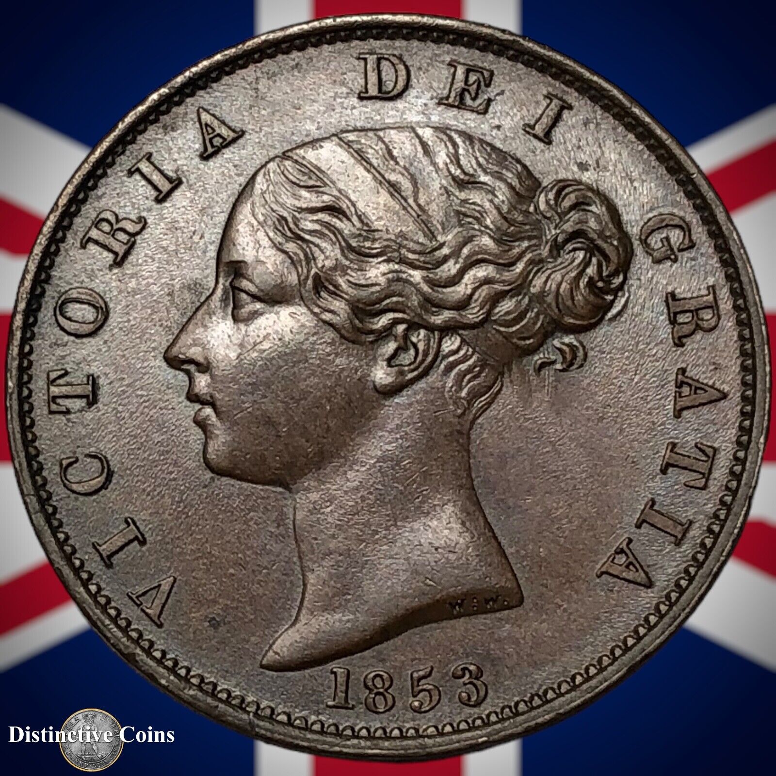 Great Britain 1853 Half Penny 1/2d GB5277