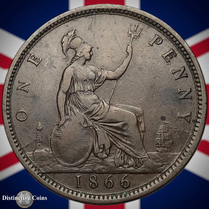 Great Britain 1866 Penny 1d GB6289