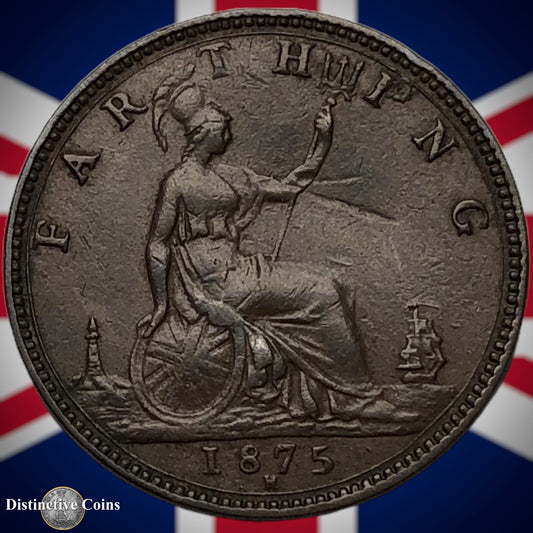 Great Britain 1875 H Farthing 1/4d GB3756
