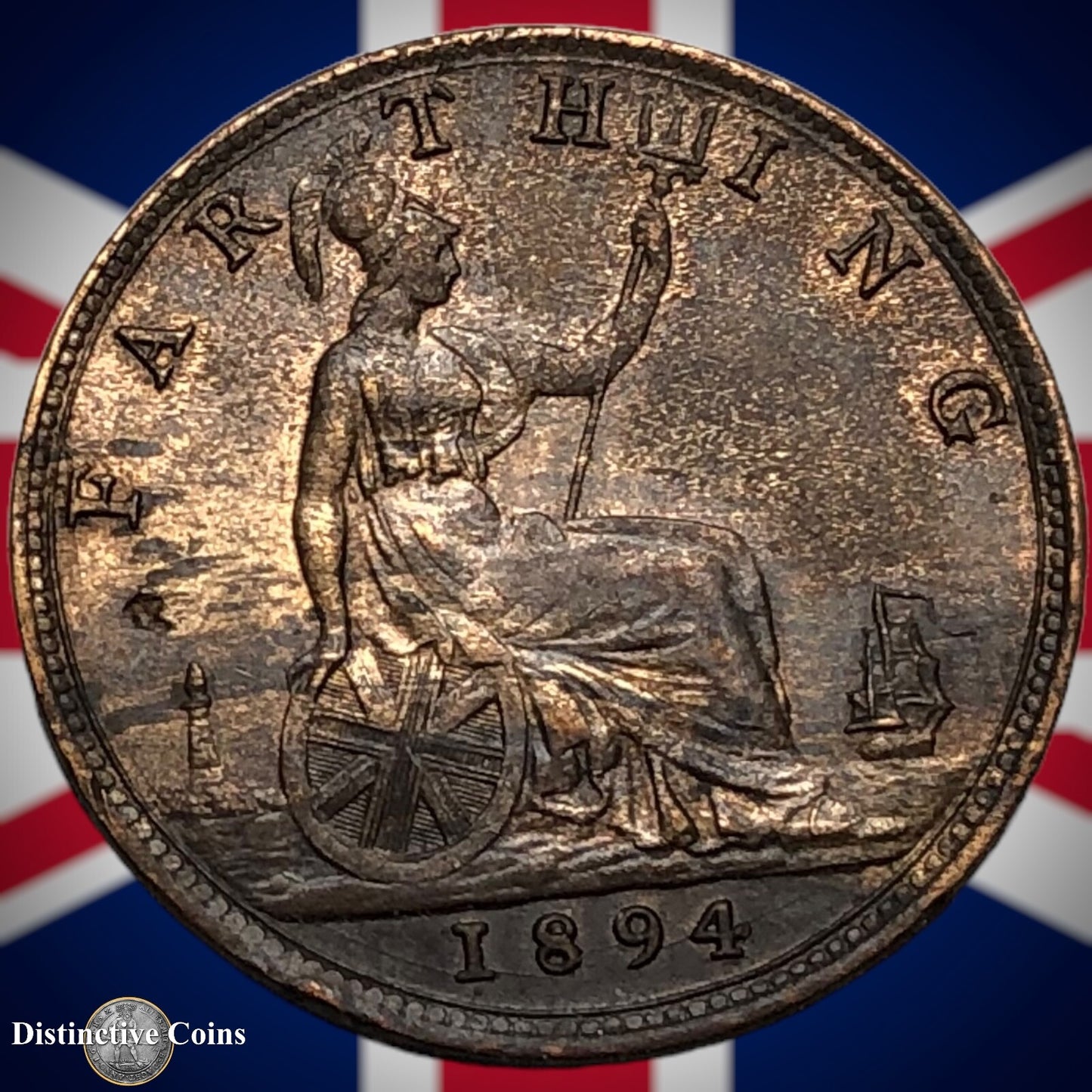 Great Britain 1894 Farthing 1/4d GB4388