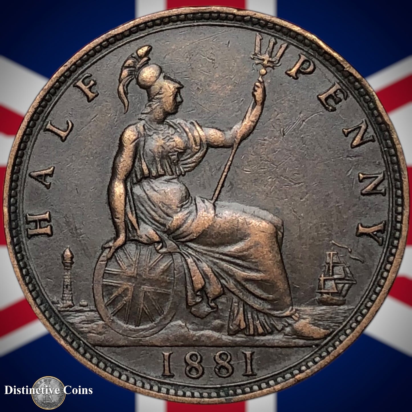 Great Britain 1881 Half Penny 1/2d GB5556