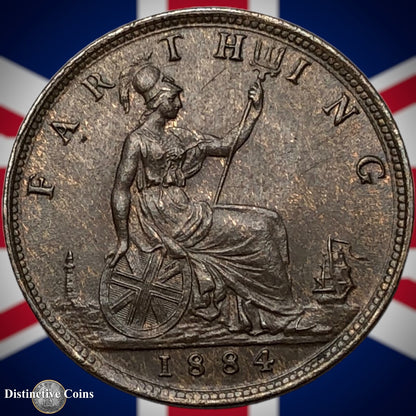 Great Britain 1884 Farthing 1/4d GB4130
