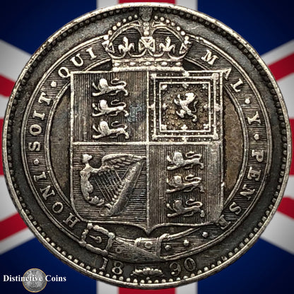 Great Britain 1890 British One Shilling GB0568