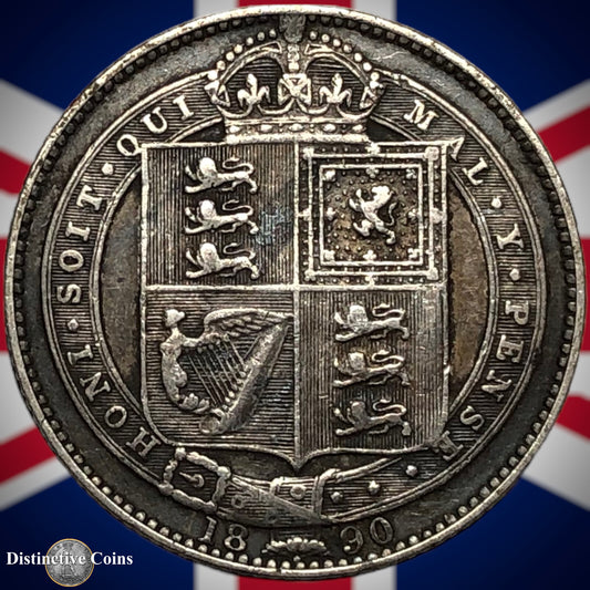 Great Britain 1890 British One Shilling GB0568