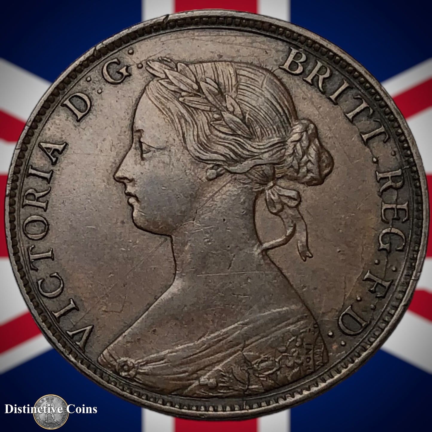 Great Britain 1861 Half Penny 1/2d GB5383