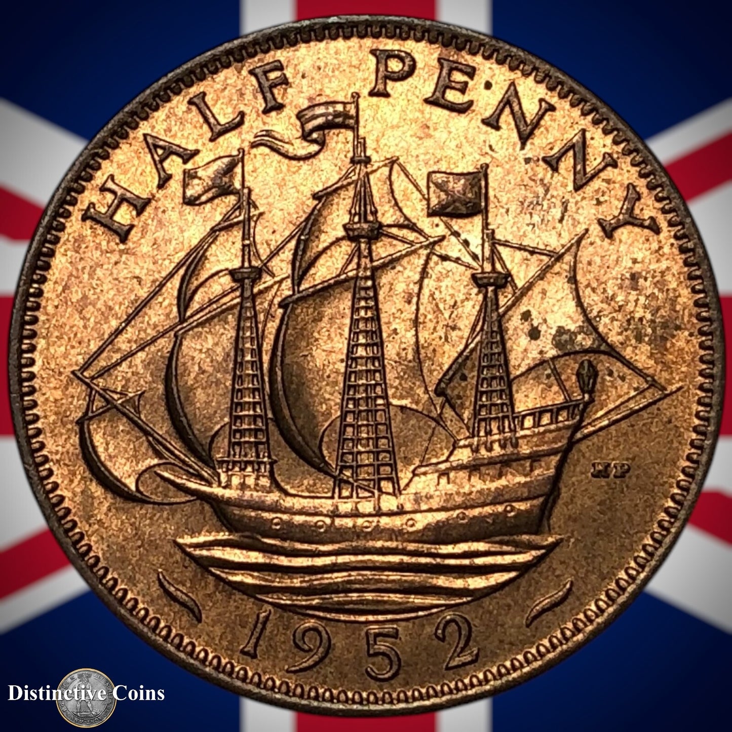 Great Britain 1952 Half Penny 1/2d GB6091