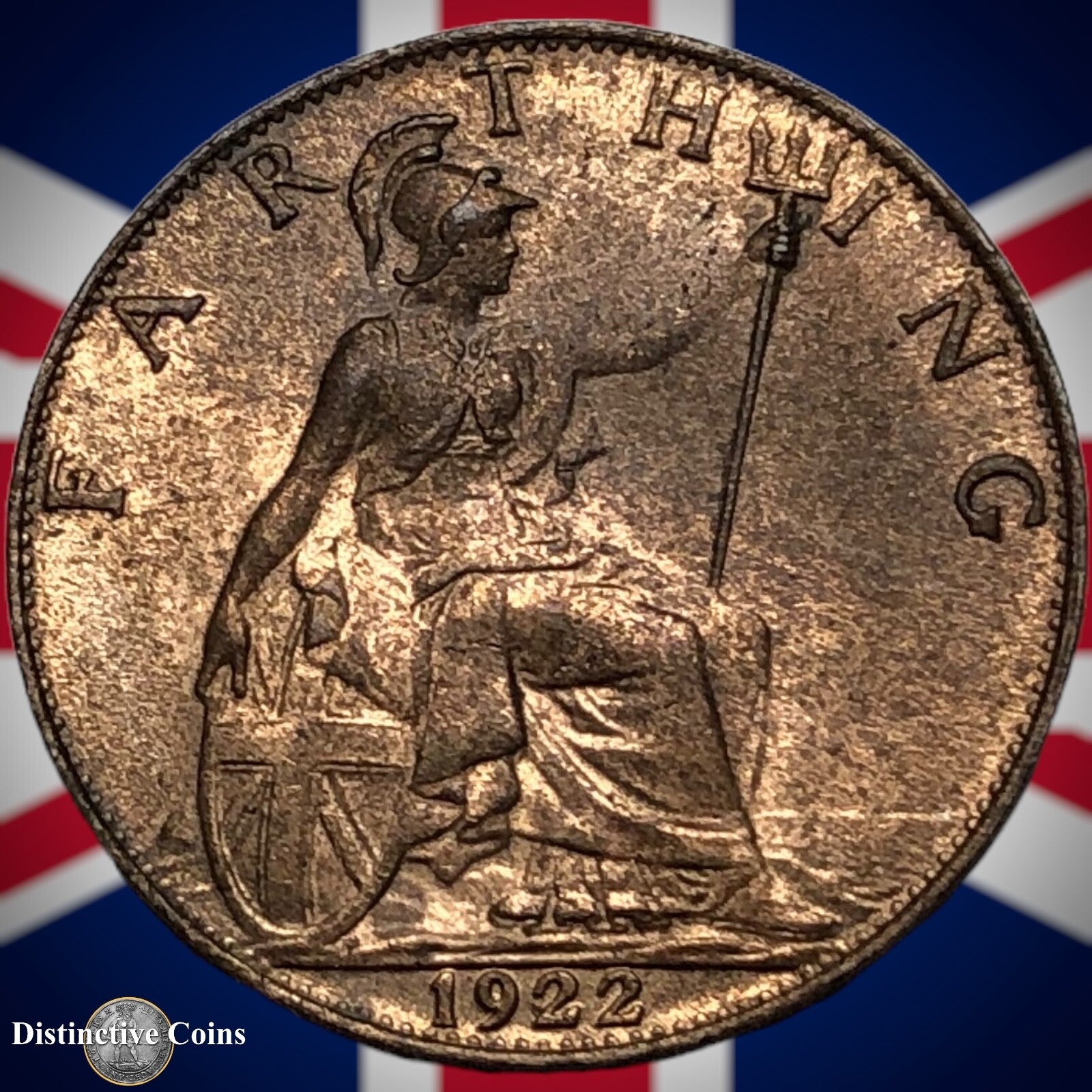 Great Britain 1922 Farthing 1/4d GB4768